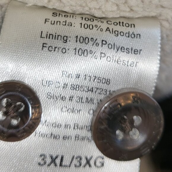 Levis Mens Sherpa Lined Jacket 3XL Cabincore Grunge - Picture 7 of 14